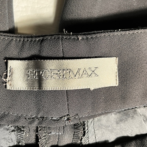 Sportmax Cropped High Waist Grey Trousers sz 2 - Picture 10 of 13